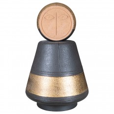 Abstract figural terracota jar